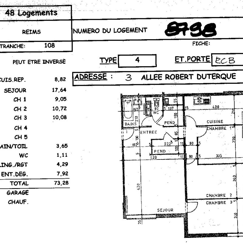 APPARTEMENT REIMS ER.08798 - image principale - 5