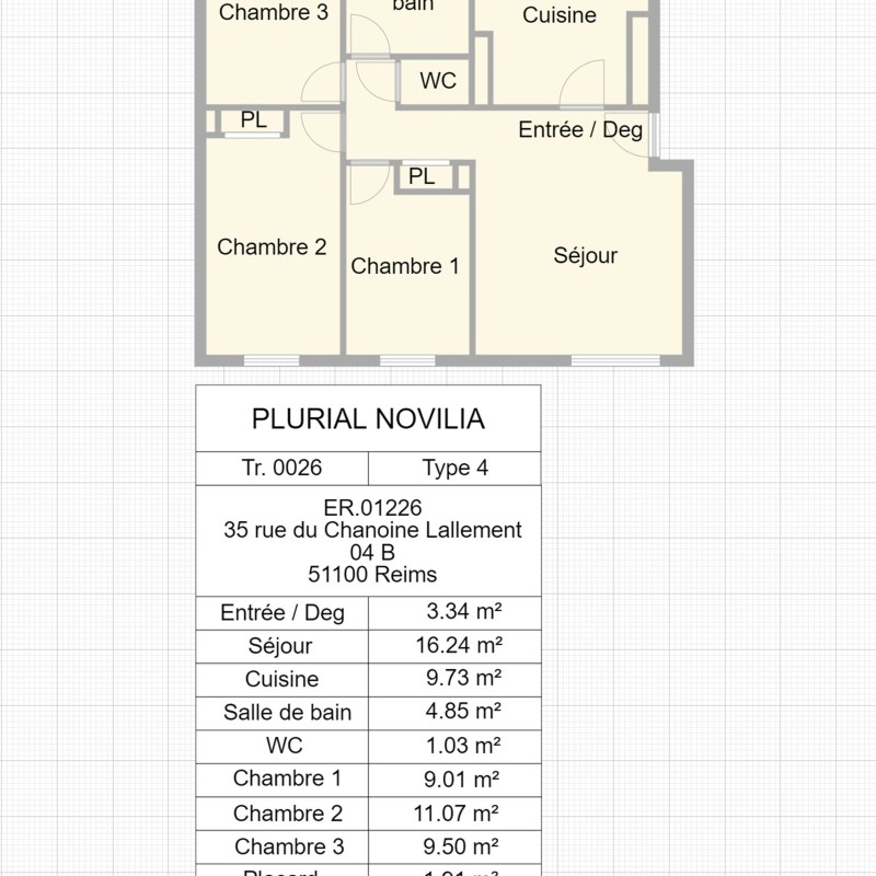 APPARTEMENT REIMS ER.01226 - image principale - 2